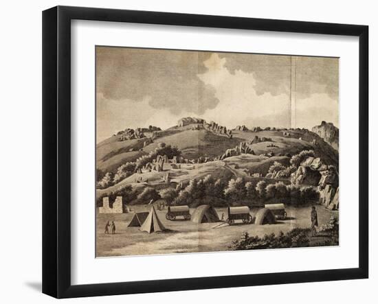 Heere Camp, Engraving from Journey into Africa, 1783-1785-Francois Le Vaillant-Framed Giclee Print