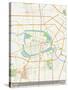 Hefei, China Map-null-Stretched Canvas