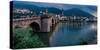 Heidelberg Castle and Old Bridge, Neckar River, Heidelberg, Baden-Wurttemberg, Germany-null-Stretched Canvas