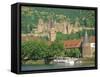 Heidelberg Castle and the Neckar River, Heidelberg, Baden-Wurttemberg, Germany, Europe-Gavin Hellier-Framed Stretched Canvas