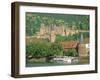 Heidelberg Castle and the Neckar River, Heidelberg, Baden-Wurttemberg, Germany, Europe-Gavin Hellier-Framed Photographic Print