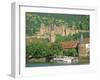 Heidelberg Castle and the Neckar River, Heidelberg, Baden-Wurttemberg, Germany, Europe-Gavin Hellier-Framed Photographic Print