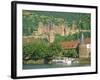 Heidelberg Castle and the Neckar River, Heidelberg, Baden-Wurttemberg, Germany, Europe-Gavin Hellier-Framed Photographic Print