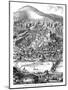 Heidelberg Castle and Town Viewed across the Neckar River, Germany, in 1620-null-Mounted Giclee Print