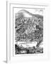 Heidelberg Castle and Town Viewed across the Neckar River, Germany, in 1620-null-Framed Giclee Print