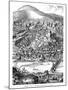 Heidelberg Castle and Town Viewed across the Neckar River, Germany, in 1620-null-Mounted Giclee Print