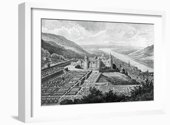 Heidelberg Castle, Germany, in 1620-Matthaus Merian-Framed Giclee Print