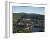 Heidelberg, Including the River Neckar and Heidelberg Castle, Baden Wurttemberg, Germany-Hans Peter Merten-Framed Photographic Print