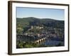 Heidelberg, Including the River Neckar and Heidelberg Castle, Baden Wurttemberg, Germany-Hans Peter Merten-Framed Photographic Print