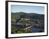 Heidelberg, Including the River Neckar and Heidelberg Castle, Baden Wurttemberg, Germany-Hans Peter Merten-Framed Photographic Print