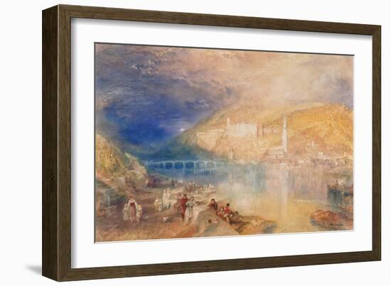 Heidelberg: Sunset, C.1840-42-J. M. W. Turner-Framed Giclee Print