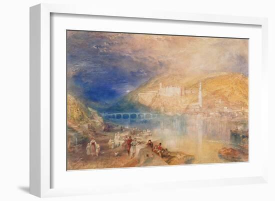 Heidelberg: Sunset, C.1840-42-J. M. W. Turner-Framed Giclee Print