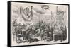 Heidelberg University Students 1870-null-Framed Stretched Canvas