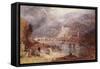 Heidelberg-J. M. W. Turner-Framed Stretched Canvas
