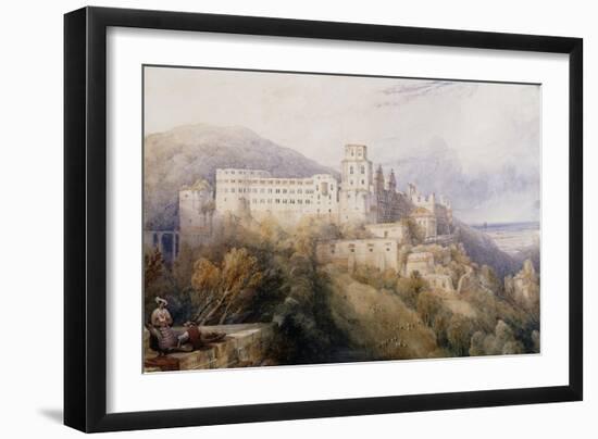 Heidelburg, The Palace of the Electors of the Palatinate-David Roberts-Framed Giclee Print