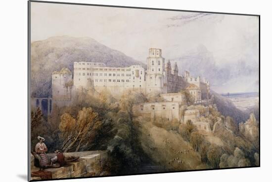 Heidelburg, The Palace of the Electors of the Palatinate-David Roberts-Mounted Giclee Print