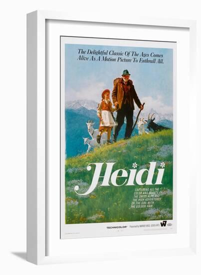 Heidi, Eva Maria Singhammer, Gustav Knuth, 1965-null-Framed Art Print