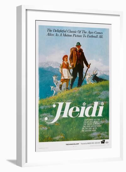 Heidi, Eva Maria Singhammer, Gustav Knuth, 1965-null-Framed Art Print