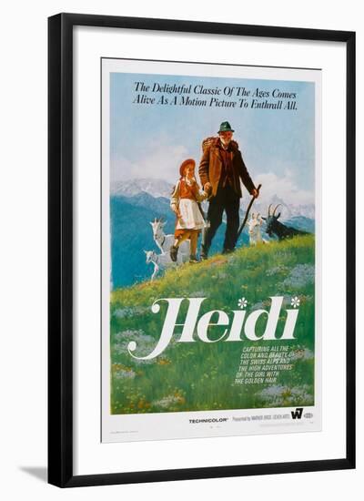 Heidi, Eva Maria Singhammer, Gustav Knuth, 1965-null-Framed Art Print