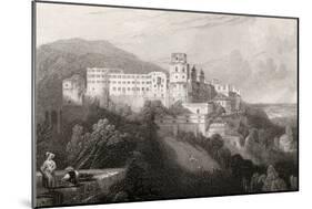 Heidleberg Castle, Heidleberg, Engraved by J.T.Willmore in 'The Pilgrims of the Rhine', Published…-David Roberts-Mounted Giclee Print