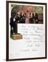 Heidsieck Champagne Advertisement on a Menu, 19th Century-null-Framed Giclee Print