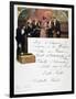 Heidsieck Champagne Advertisement on a Menu, 19th Century-null-Framed Giclee Print