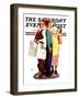 "Height Comparison," Saturday Evening Post Cover, January 28, 1933-Douglas Crockwell-Framed Giclee Print