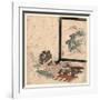 Heike Monogatari to Biwa to Tsuitate-Keisai Eisen-Framed Giclee Print