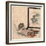 Heike Monogatari to Biwa to Tsuitate-Keisai Eisen-Framed Giclee Print