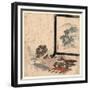 Heike Monogatari to Biwa to Tsuitate-Keisai Eisen-Framed Giclee Print