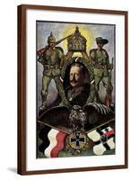 Heil Und Sieg Dem Kaiser, Wilhelm II, 1914, Krone-null-Framed Giclee Print