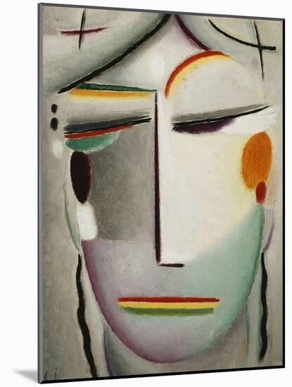 Heilandsgesicht: Remote King - Buddha Ii; Heilandsgesicht: Ferne Hohheit - Buddha Ii, C.1921-Alexej Von Jawlensky-Mounted Giclee Print