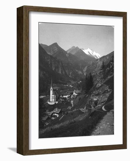 Heiligenblut and Grossglockner, Austria, C1900s-Wurthle & Sons-Framed Photographic Print