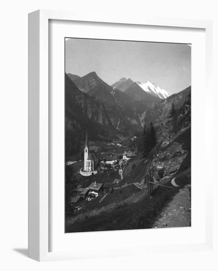 Heiligenblut and Grossglockner, Austria, C1900s-Wurthle & Sons-Framed Photographic Print