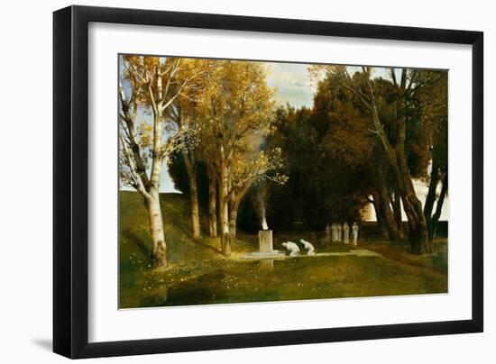 Heiliger Hain, 1886-Arnold Bocklin-Framed Giclee Print