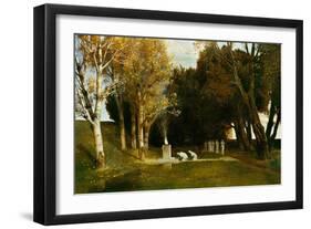 Heiliger Hain, 1886-Arnold Bocklin-Framed Giclee Print