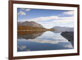 Heimgarten Mountain and Herzogstand Mountain Reflecting in Kochelsee Lake, Bavarian Alps-Markus Lange-Framed Photographic Print