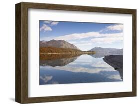 Heimgarten Mountain and Herzogstand Mountain Reflecting in Kochelsee Lake, Bavarian Alps-Markus Lange-Framed Photographic Print