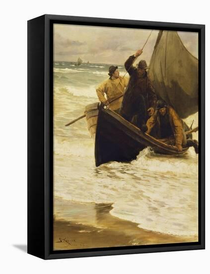 Heimkehr Der Fischer. (Skagen 1885)-Peder Severin Kröyer-Framed Stretched Canvas