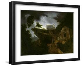 Heimkehr der Mönche ins Kloster. 1816-18-Carl Gustav Carus-Framed Giclee Print