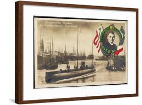 Heimkehr Des Frachttauchbootes Deutschland, U Boot-null-Framed Giclee Print