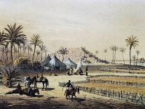 View of Nigerian Village of Muglebu, July 7, 1851-Heinrich Barth-Framed Stretched Canvas