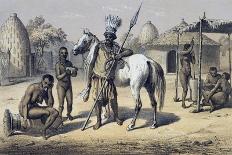 View of Nigerian Village of Muglebu, July 7, 1851-Heinrich Barth-Stretched Canvas