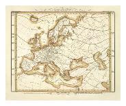 Karte Von Europa, c.1837-Heinrich Berghaus-Art Print