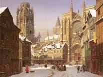 Dutch Cathedral Town-Heinrich Hansen-Giclee Print