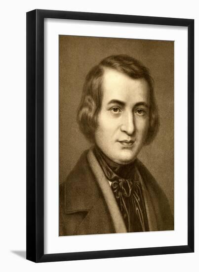 Heinrich Heine, German Poet-August Friedrich Pecht-Framed Giclee Print