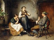 The Young Seamstresses-Heinrich Hirt-Stretched Canvas