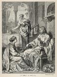 Othello Approaches the Sleeping Desdemona-Heinrich Hofmann-Art Print