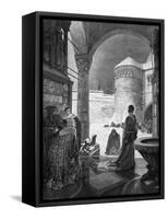 Heinrich IV at Canossa-Alphonse Mucha-Framed Stretched Canvas