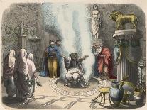 Ancient Greece: Shrine to Apollo: The Oracle at Delphi,-Heinrich Leutemann-Giclee Print